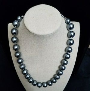 Silver/Grey Beaded Necklace